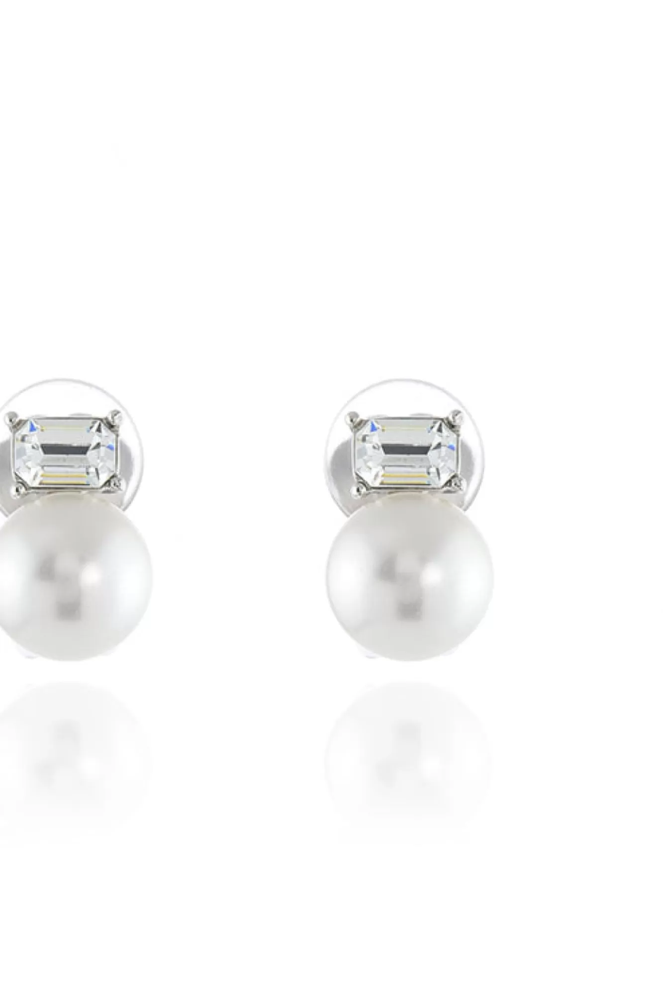 Jewellery^Cachet London Corin Clip-On Earrings Platinum Plated Silver
