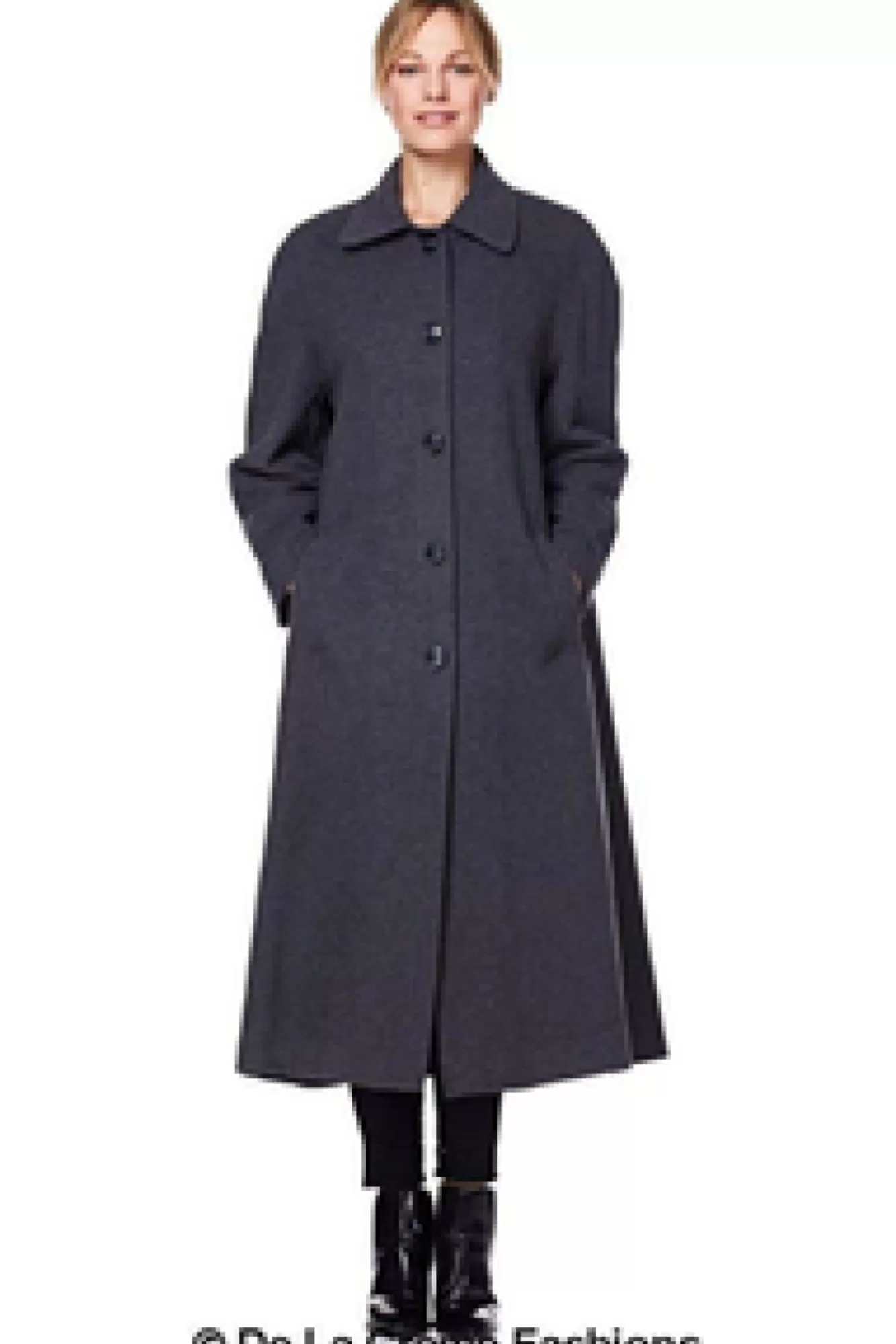 Outerwear^De La Creme Fashions Curve Wool Cashmere Blend Long Coat