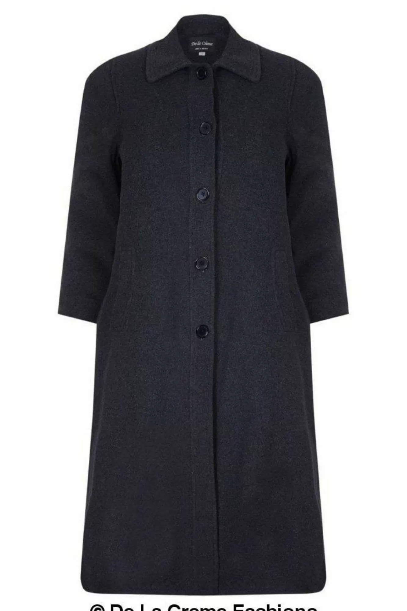 Outerwear^De La Creme Fashions Curve Wool Cashmere Blend Long Coat