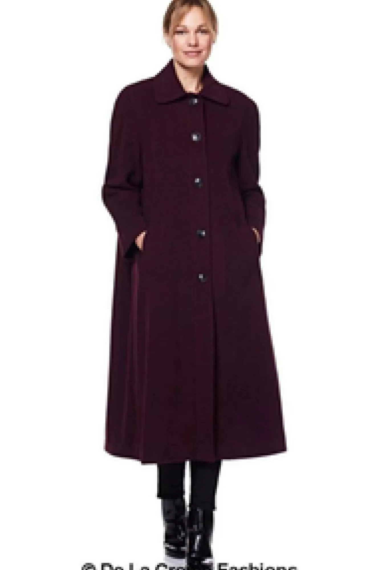 Outerwear^De La Creme Fashions Curve Wool Cashmere Blend Long Coat