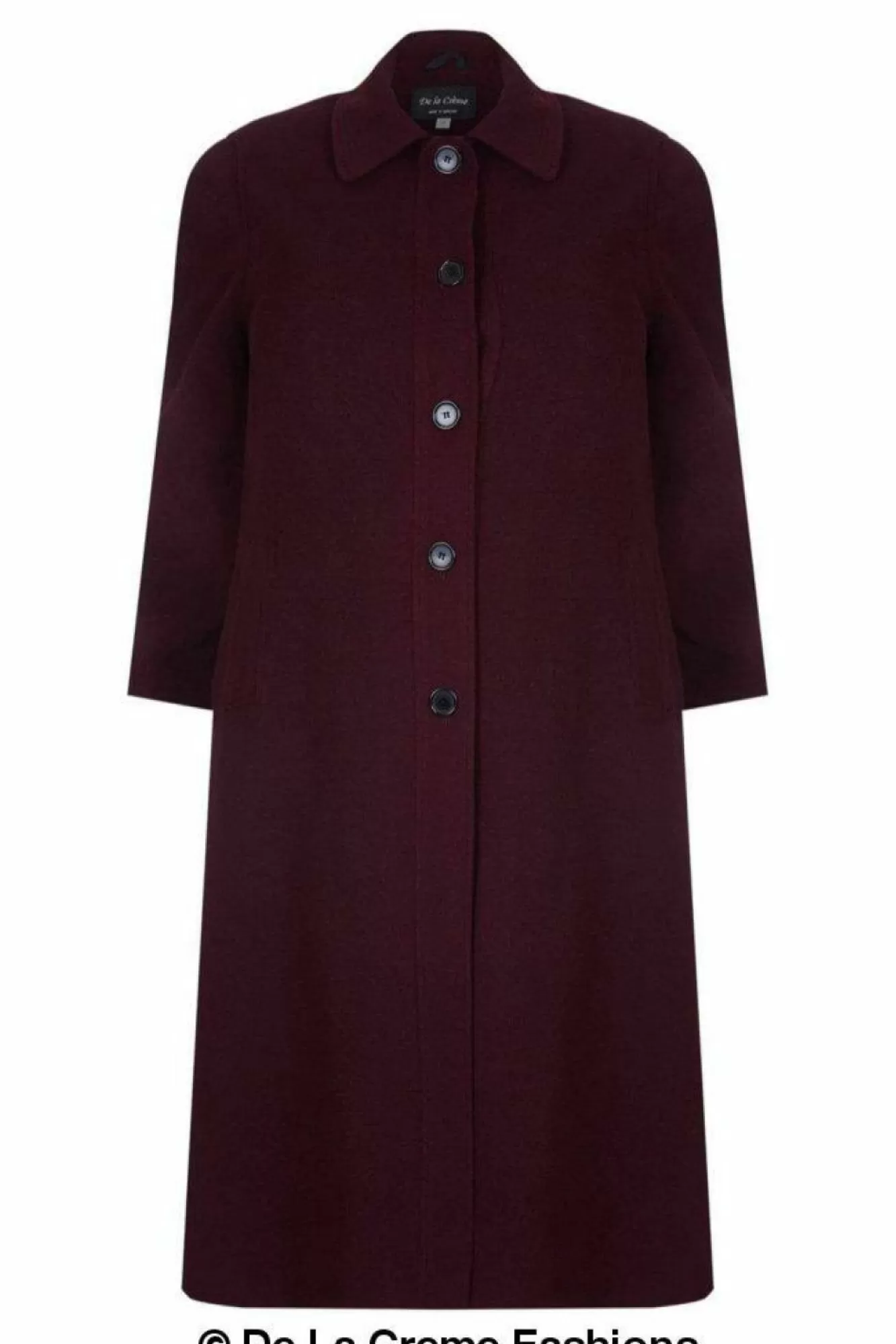 Outerwear^De La Creme Fashions Curve Wool Cashmere Blend Long Coat