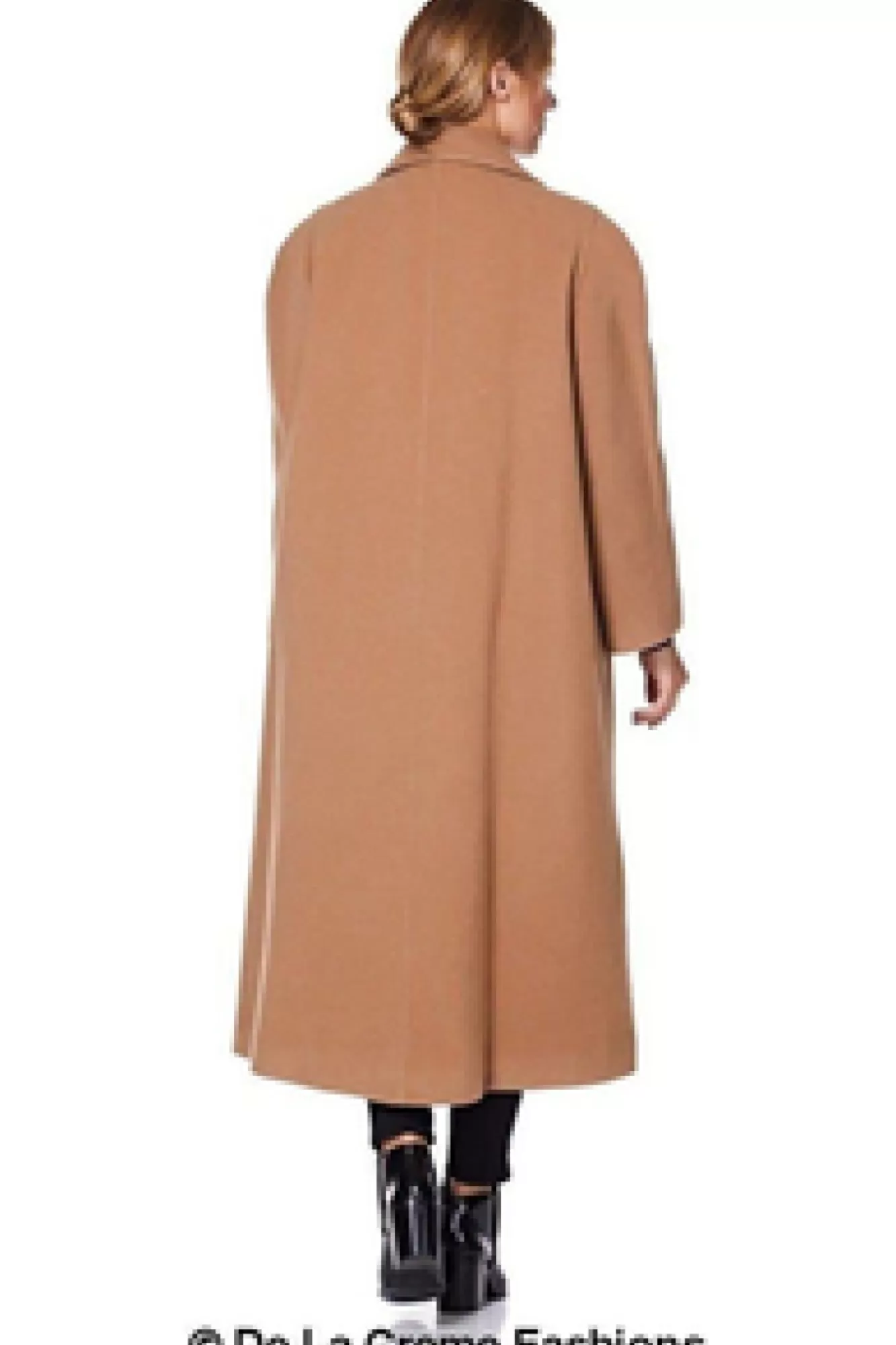 Outerwear^De La Creme Fashions Curve Wool Cashmere Blend Long Coat