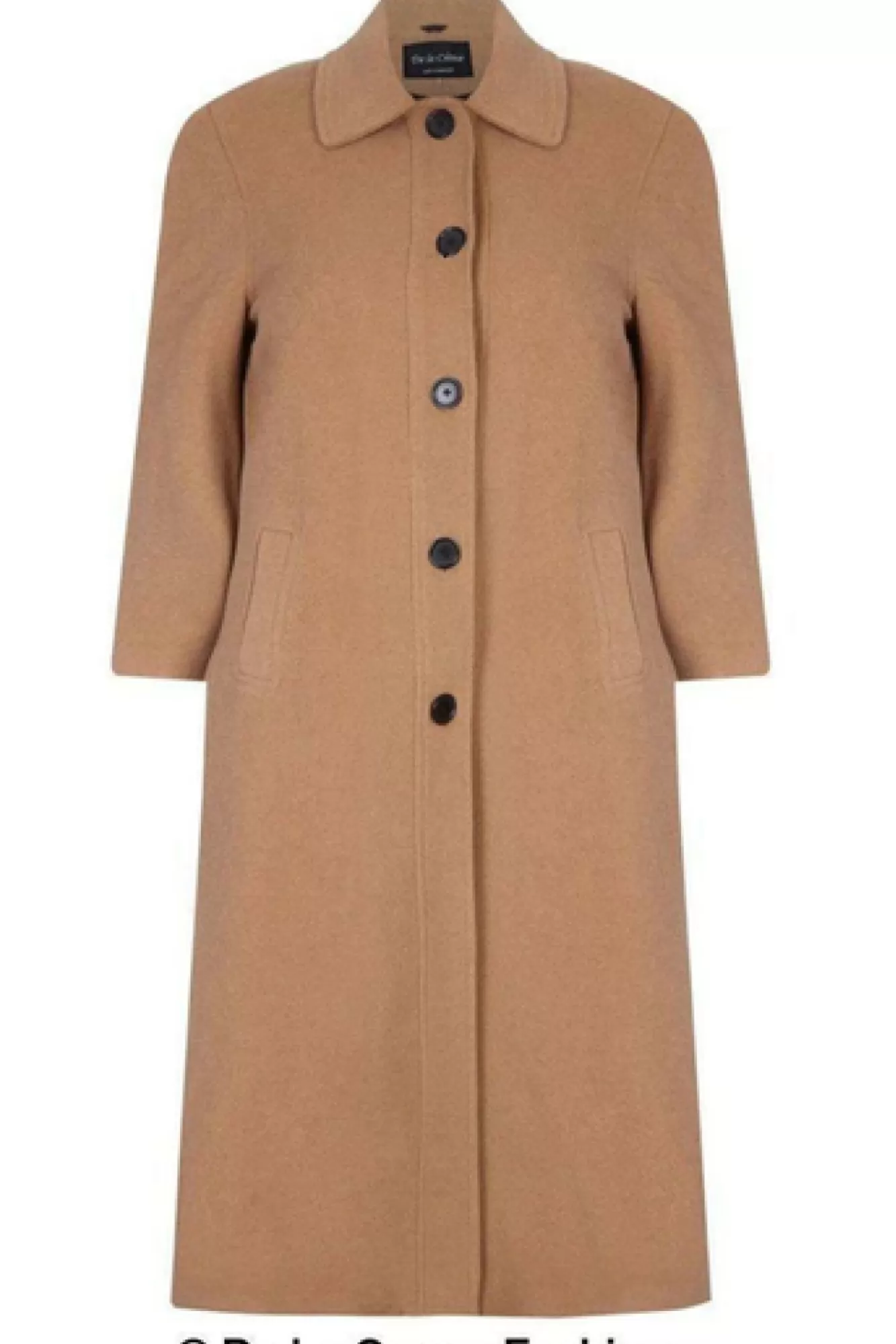 Outerwear^De La Creme Fashions Curve Wool Cashmere Blend Long Coat
