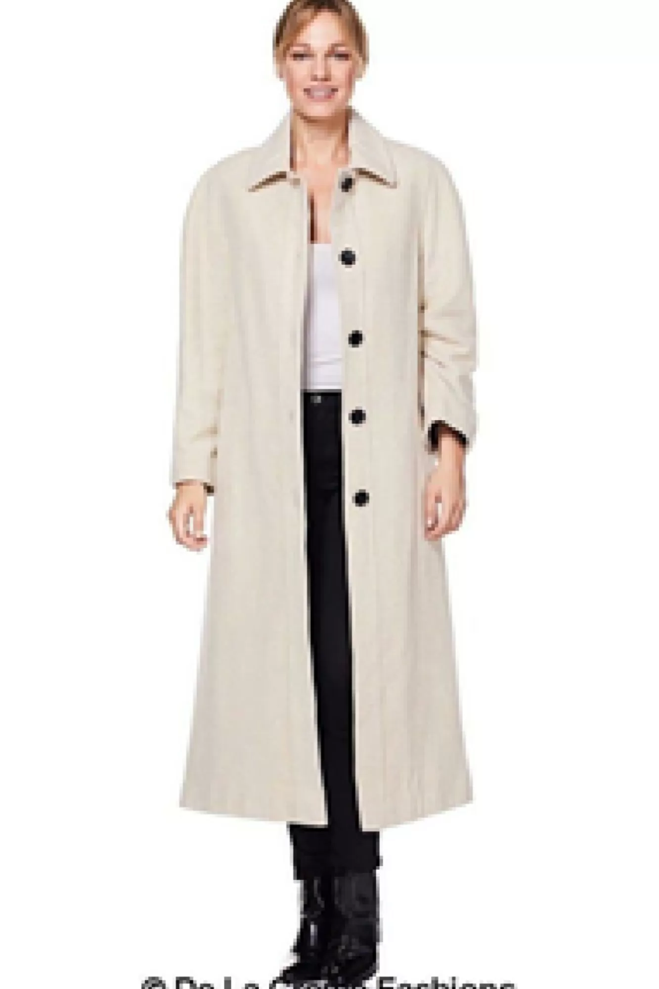 Outerwear^De La Creme Fashions Curve Wool Cashmere Blend Long Coat