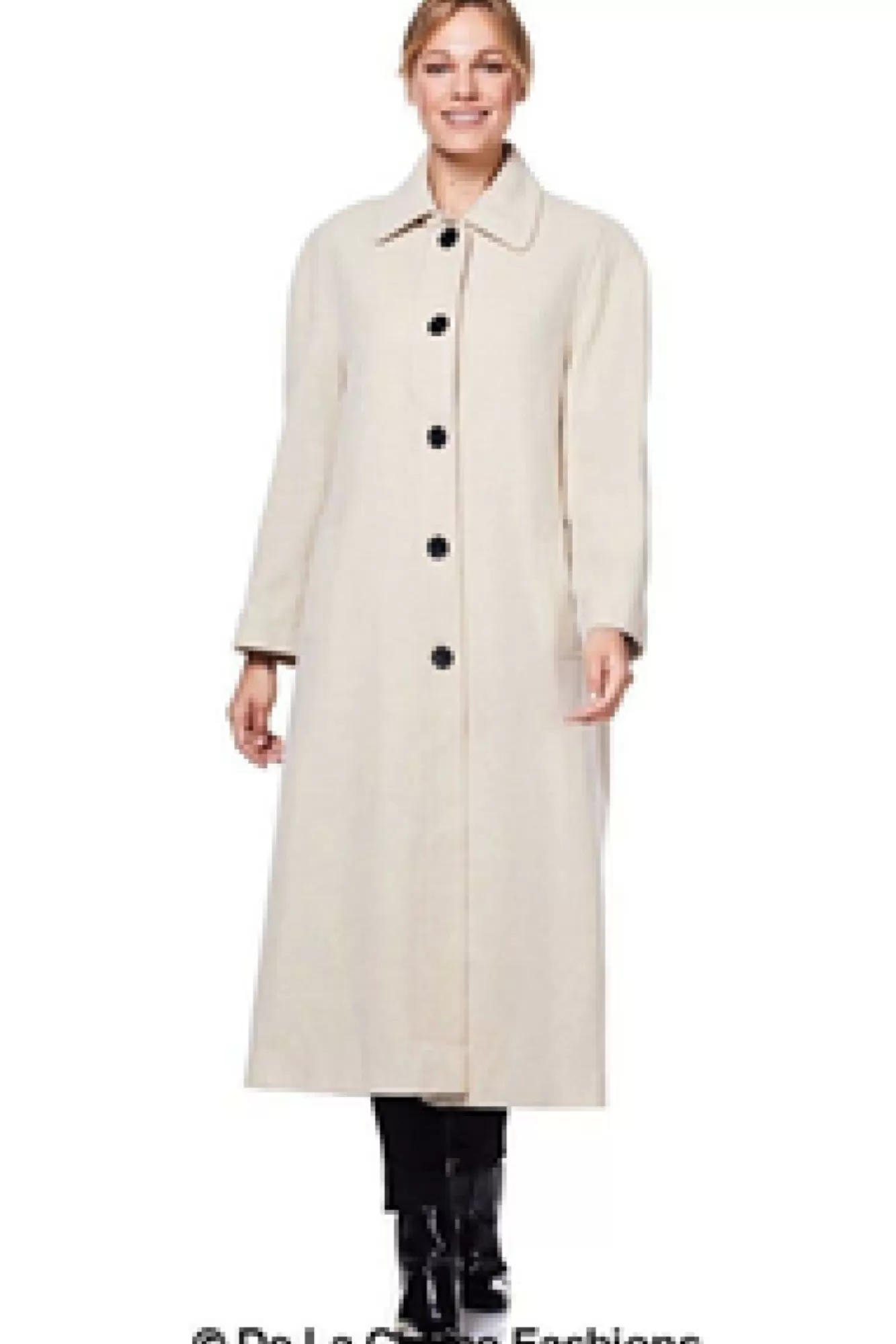 Outerwear^De La Creme Fashions Curve Wool Cashmere Blend Long Coat
