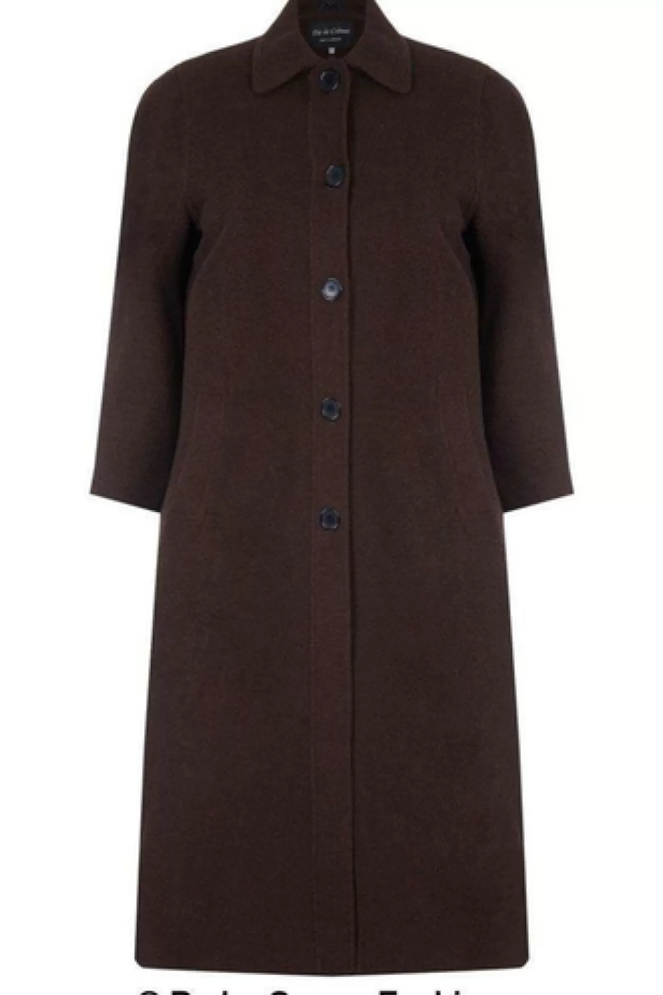 Outerwear^De La Creme Fashions Curve Wool Cashmere Blend Long Coat