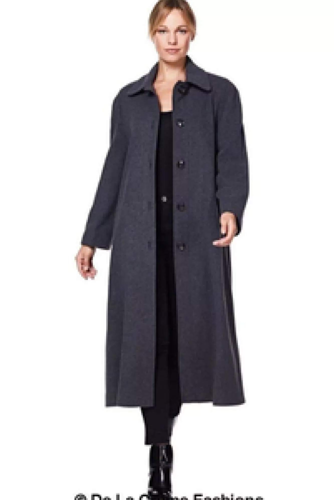 Outerwear^De La Creme Fashions Curve Wool Cashmere Blend Long Coat
