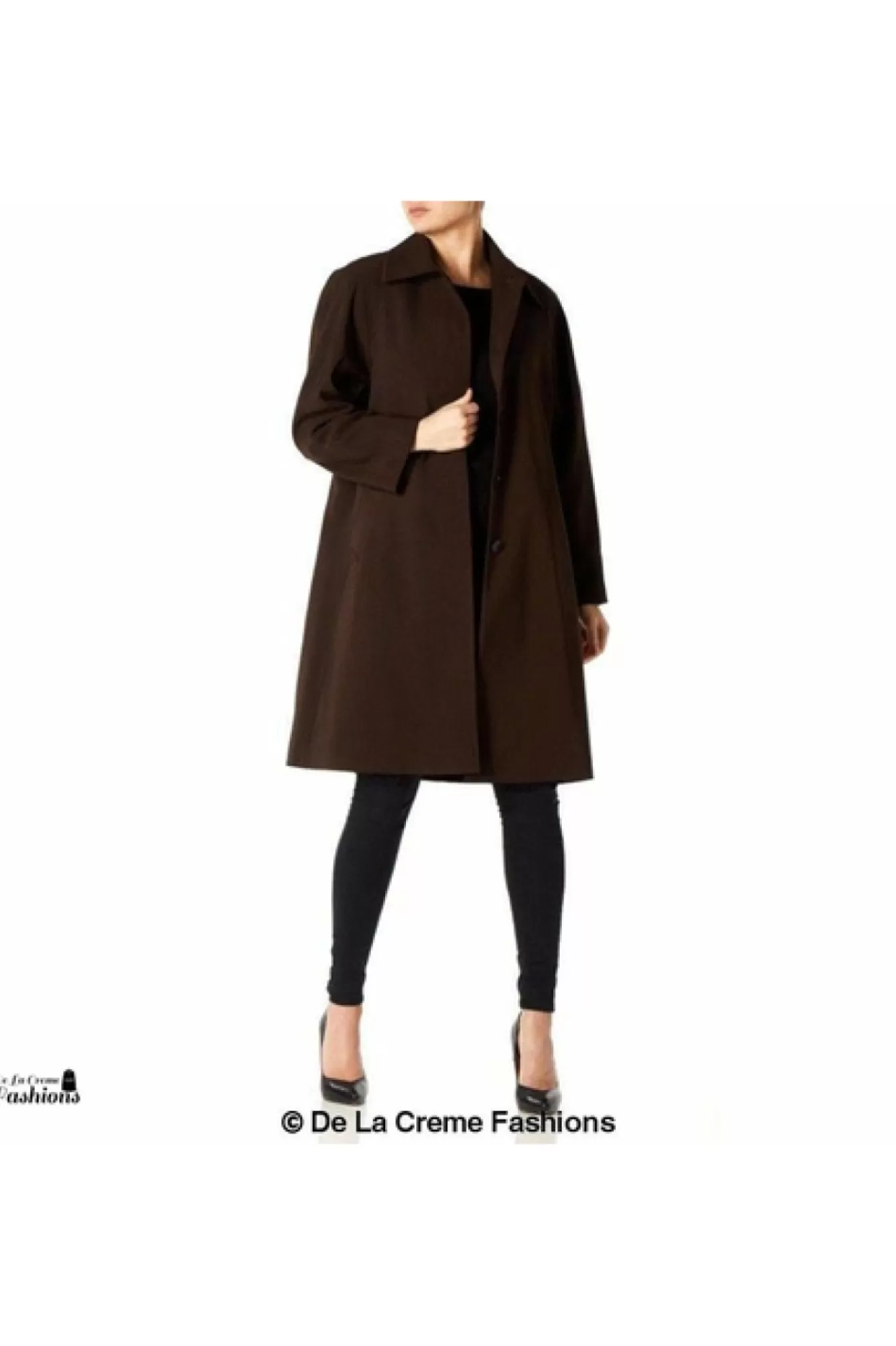 Outerwear^De La Creme Fashions Oversized Knee Length Swing Coat
