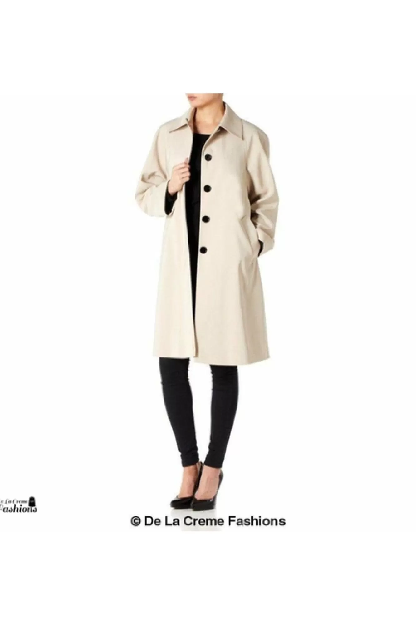 Outerwear^De La Creme Fashions Oversized Knee Length Swing Coat