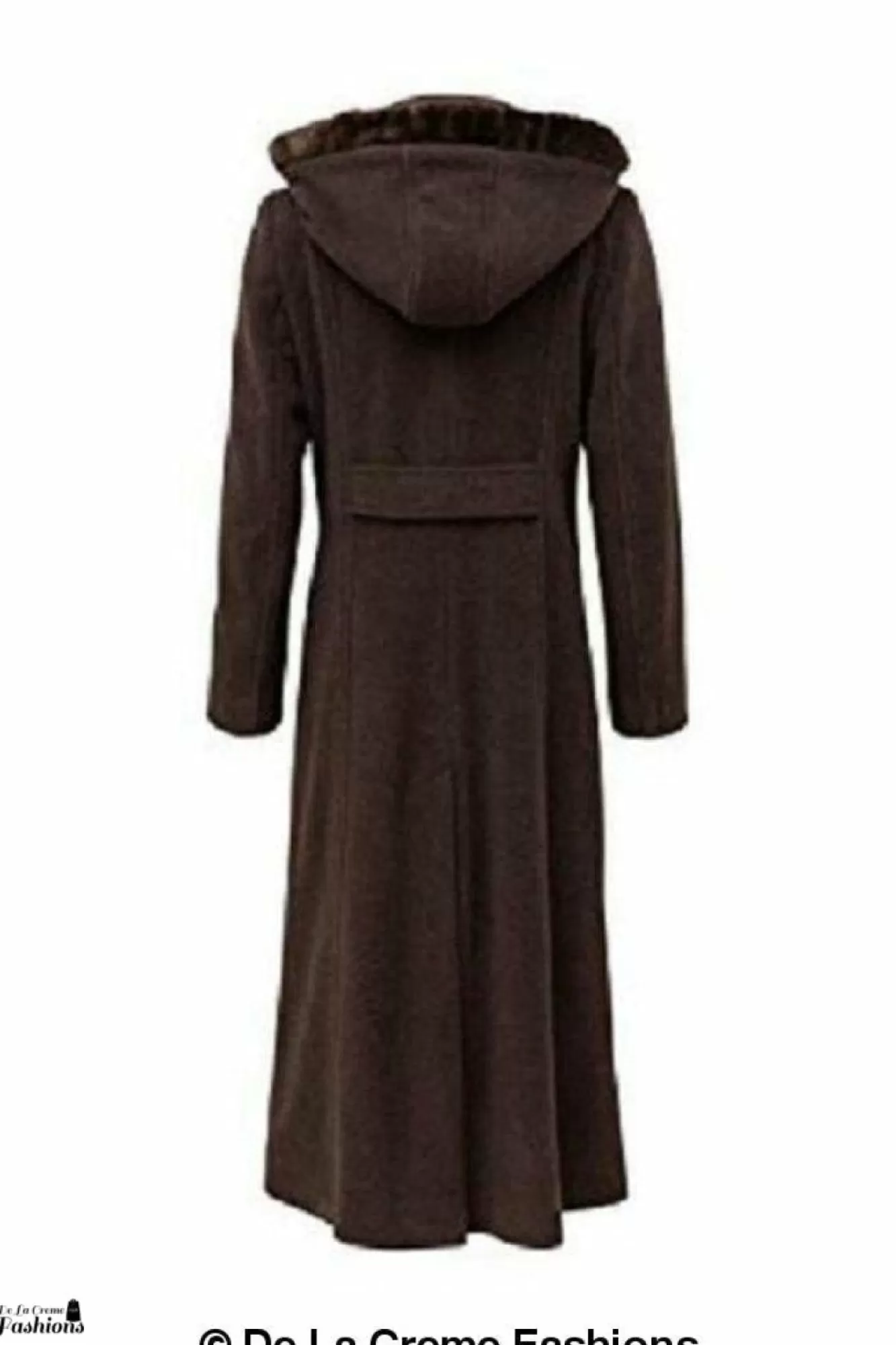 Outerwear^De La Creme Fashions Wool Blend Faux Fur Trim Hood Long Coat