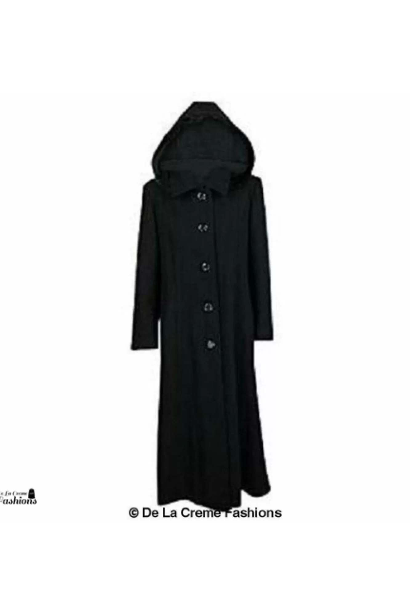 Outerwear^De La Creme Fashions Wool Blend Faux Fur Trim Hood Long Coat