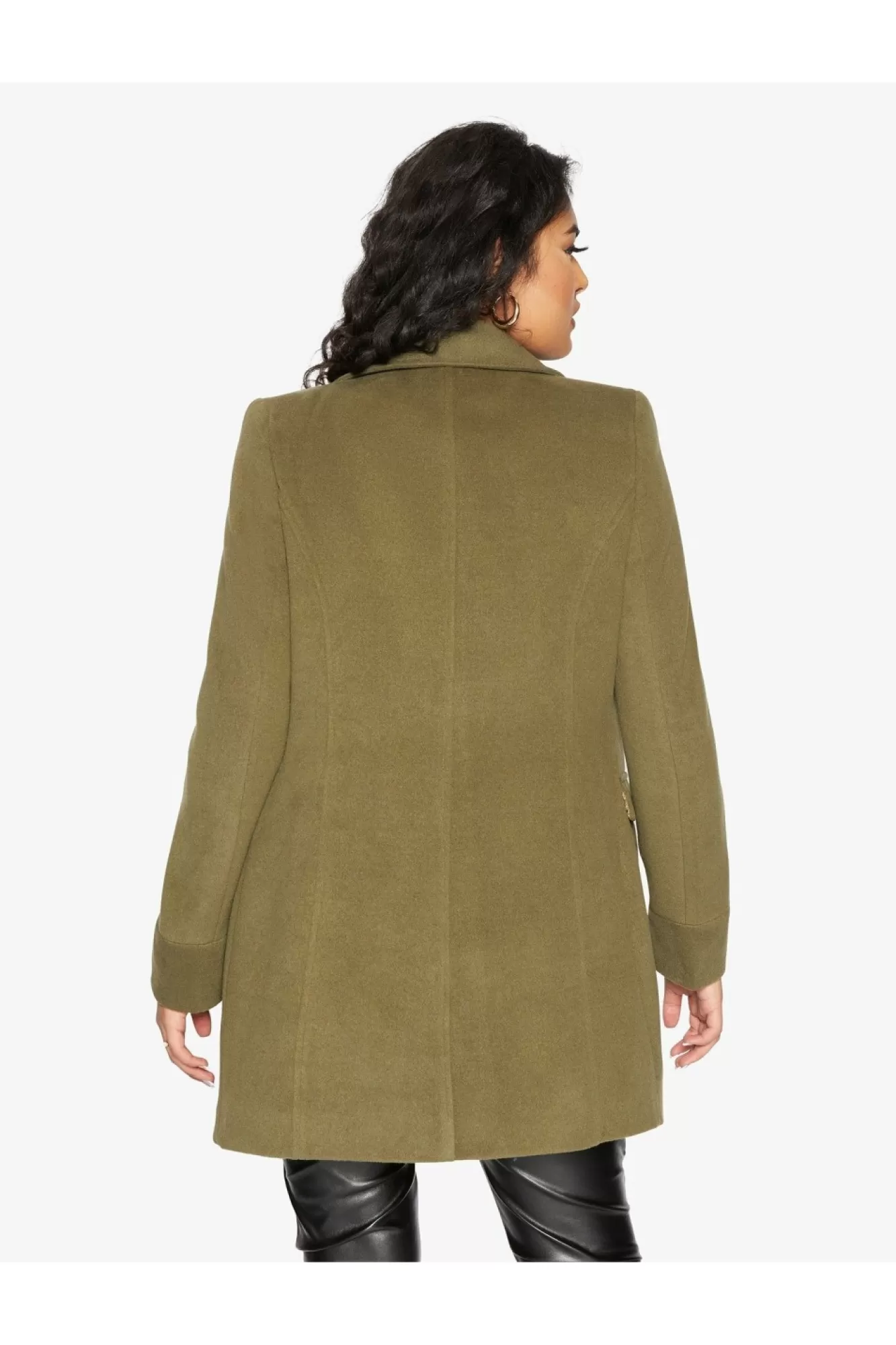 Outerwear^De La Creme Fashions Wool Blend Hip Length Covert Coat
