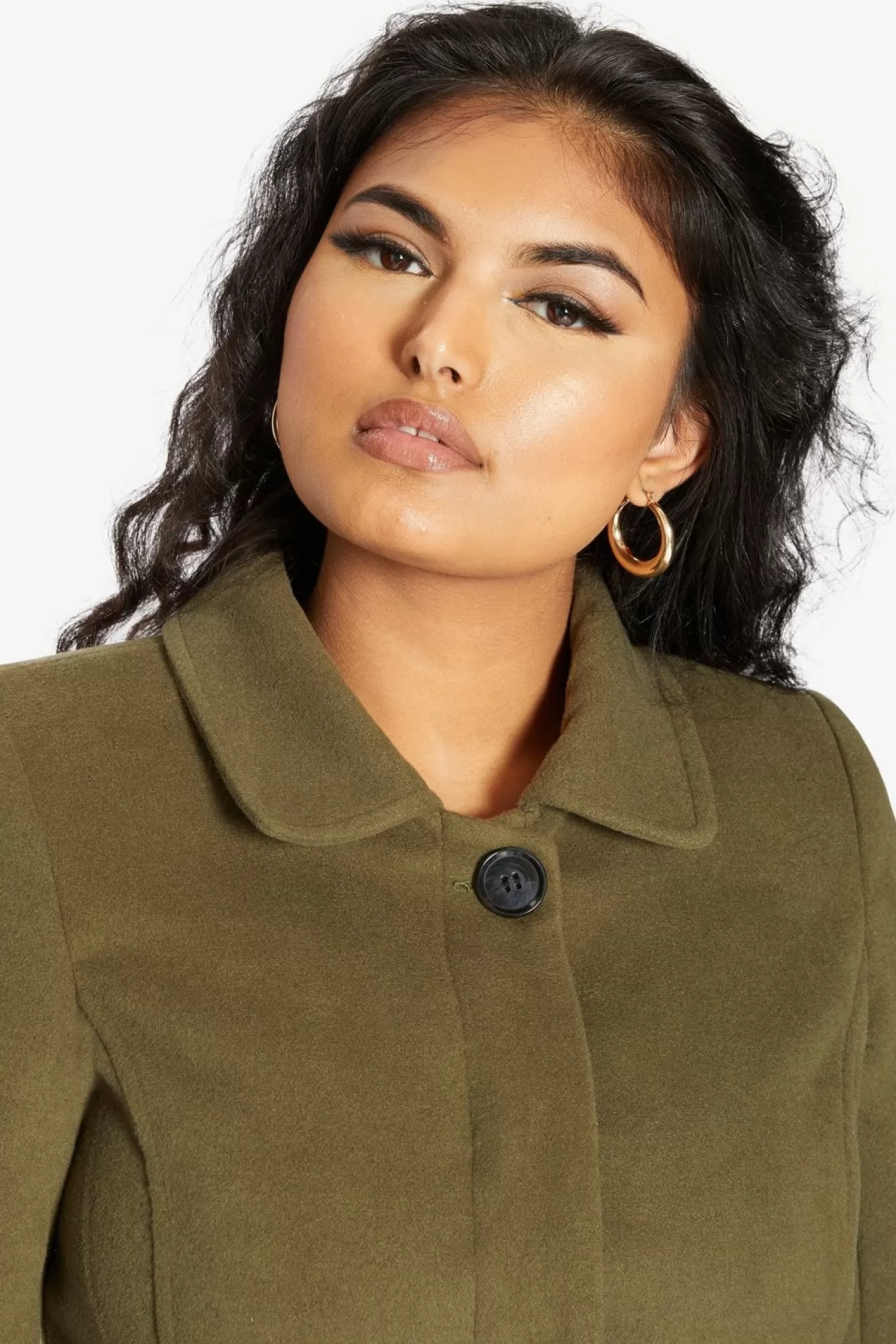 Outerwear^De La Creme Fashions Wool Blend Hip Length Covert Coat
