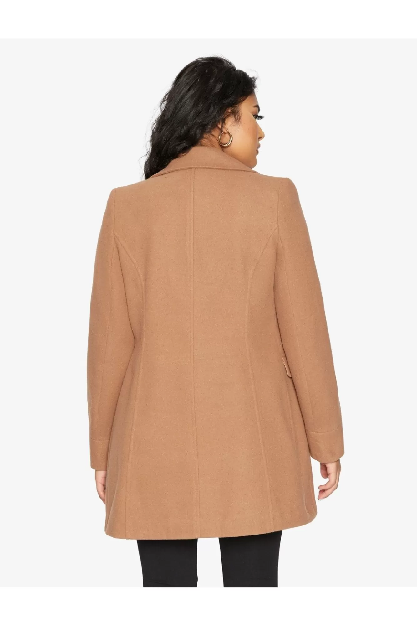 Outerwear^De La Creme Fashions Wool Blend Hip Length Covert Coat