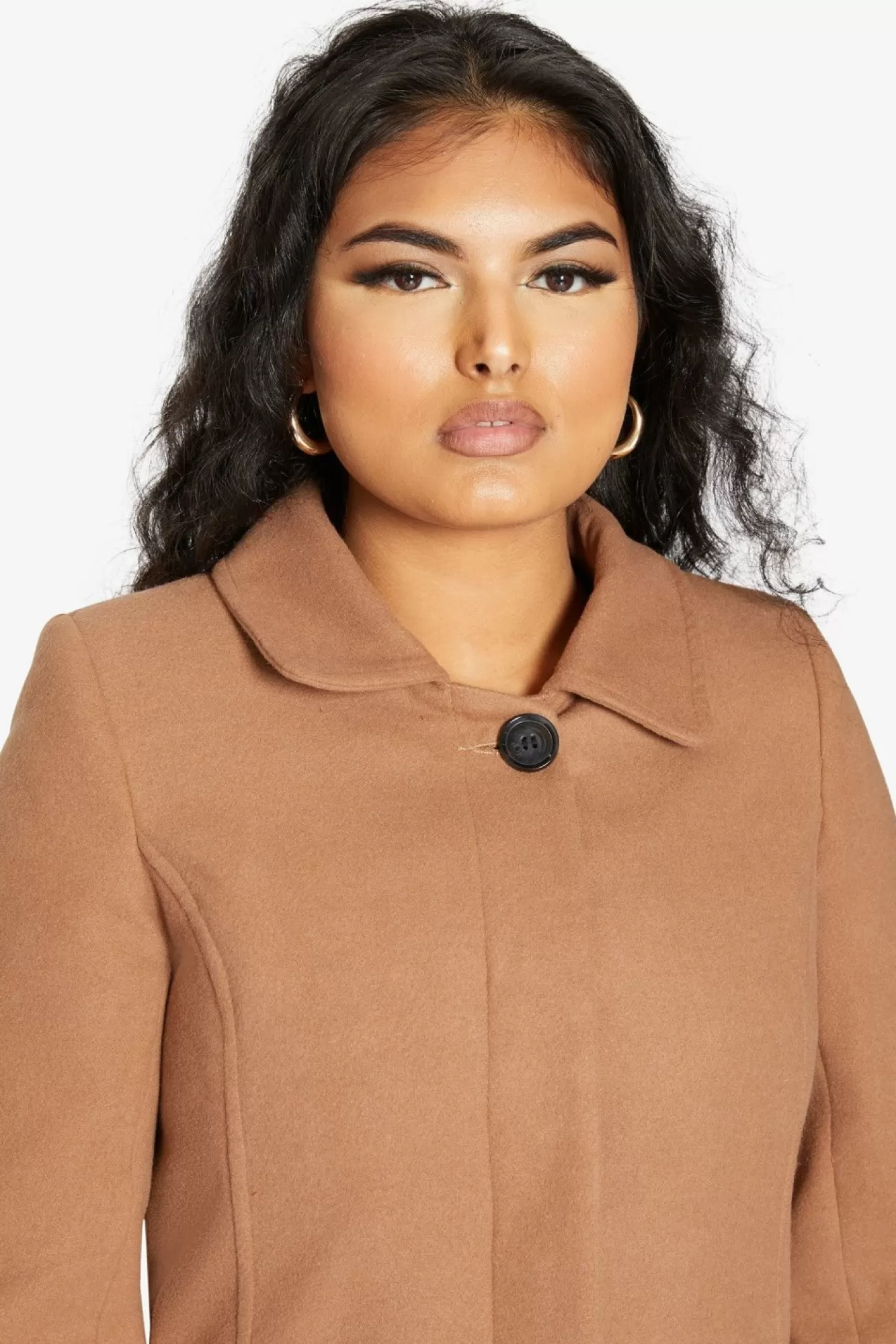 Outerwear^De La Creme Fashions Wool Blend Hip Length Covert Coat