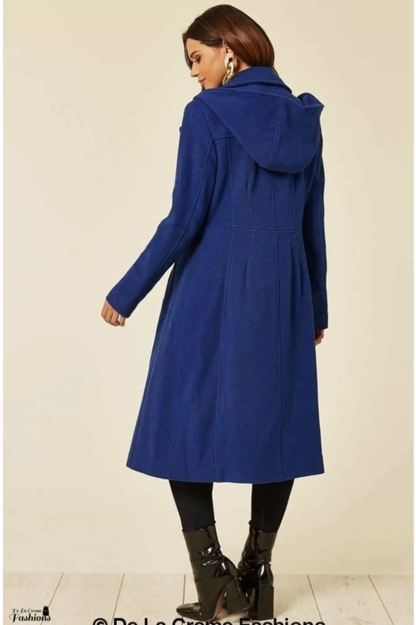 Outerwear^De La Creme Fashions Wool Blend Hooded Mid Length Coat