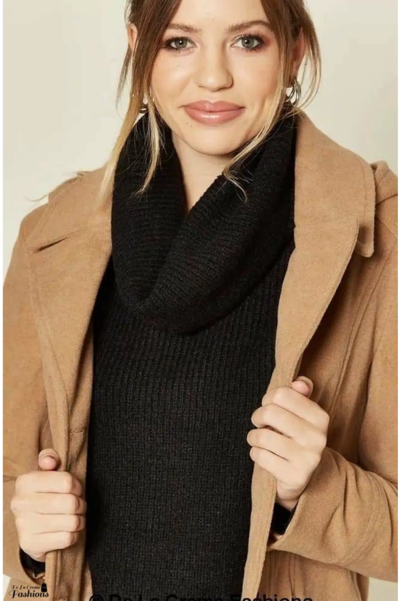 Outerwear^De La Creme Fashions Wool Blend Hooded Mid Length Coat