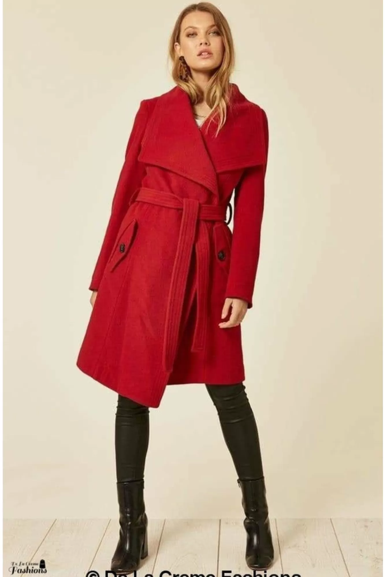 Outerwear^De La Creme Fashions Wool Blend Large Lapel Duster Coat