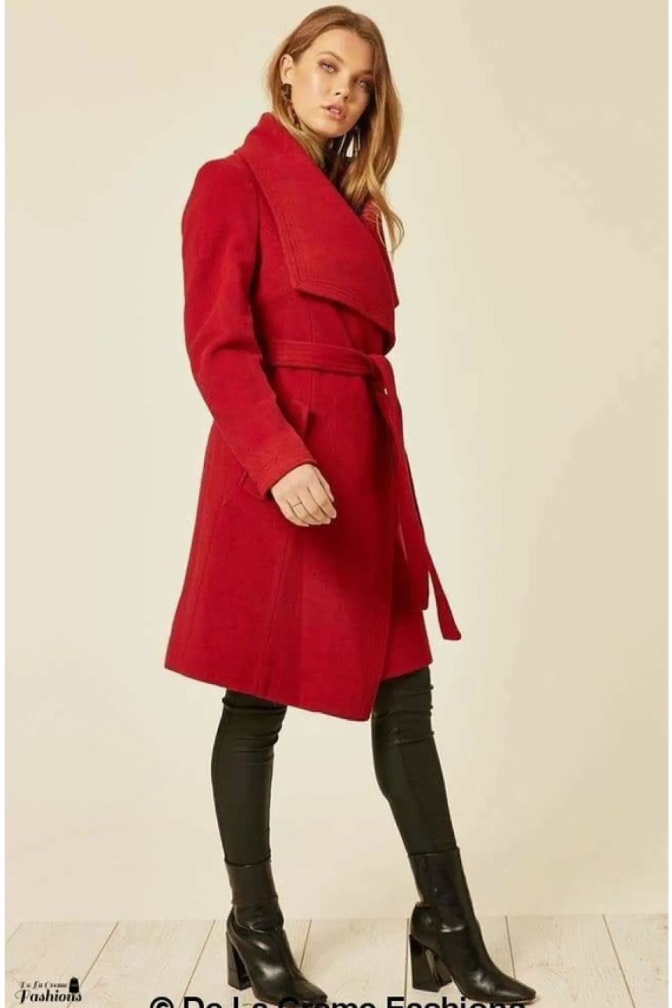 Outerwear^De La Creme Fashions Wool Blend Large Lapel Duster Coat