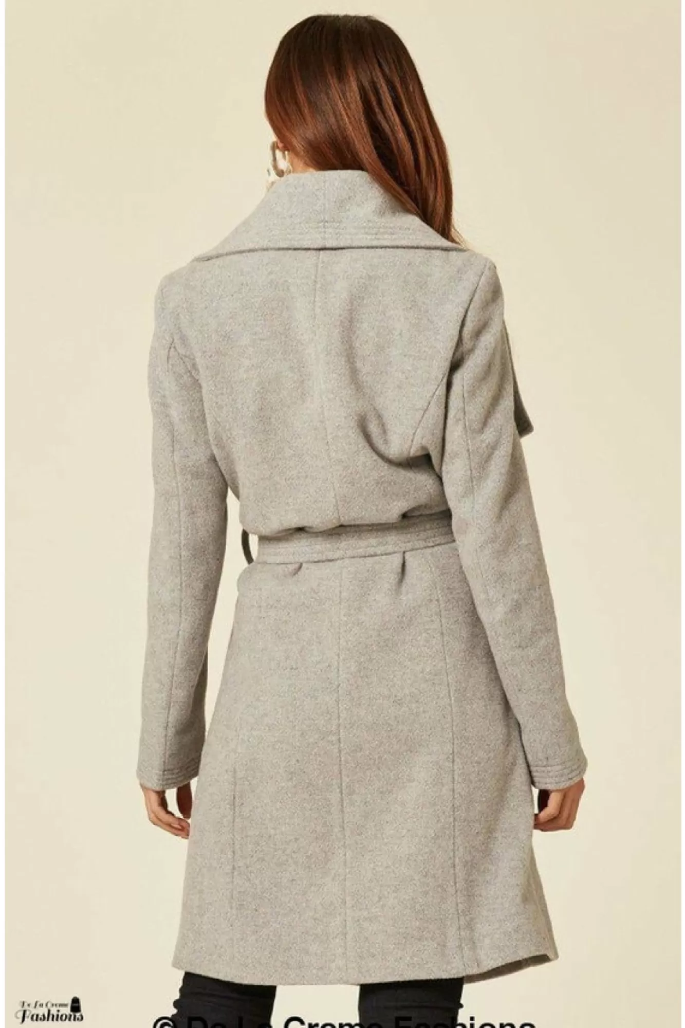Outerwear^De La Creme Fashions Wool Blend Large Lapel Duster Coat