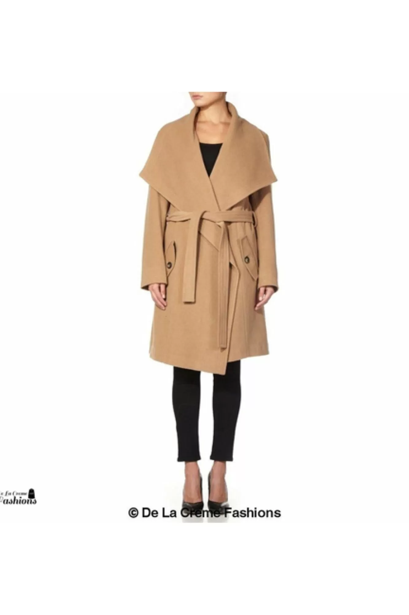 Outerwear^De La Creme Fashions Wool Blend Large Lapel Duster Coat