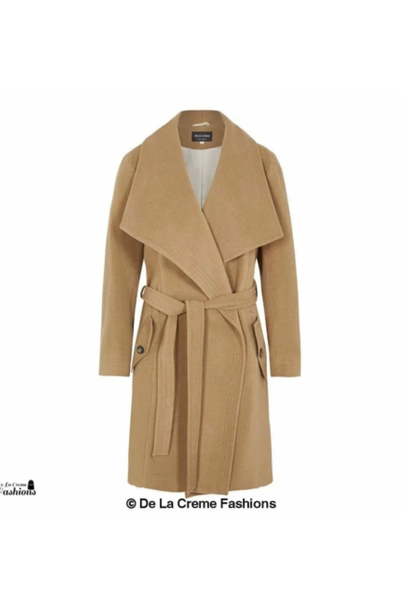 Outerwear^De La Creme Fashions Wool Blend Large Lapel Duster Coat