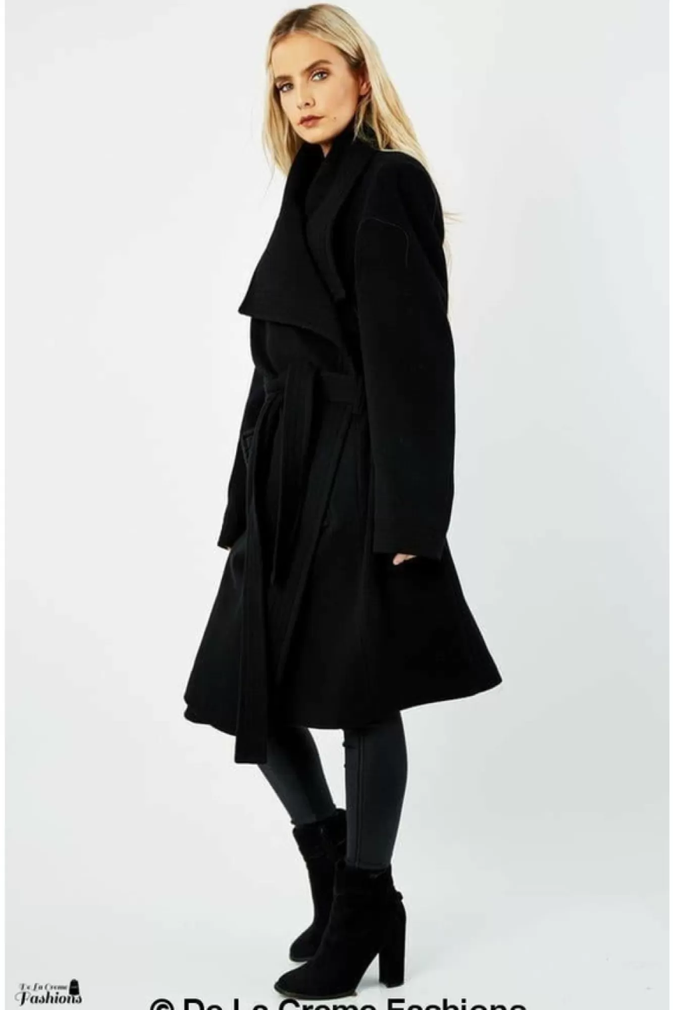 Outerwear^De La Creme Fashions Wool Blend Large Lapel Duster Coat