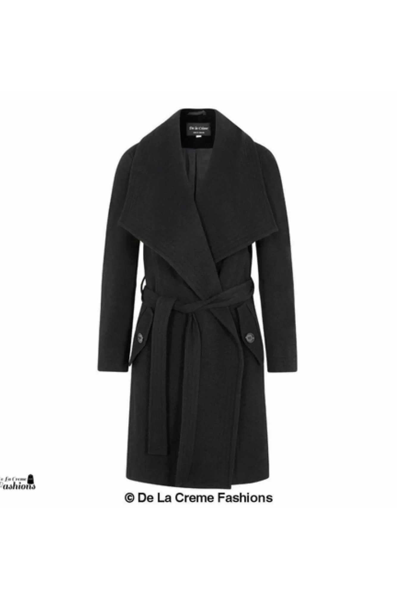 Outerwear^De La Creme Fashions Wool Blend Large Lapel Duster Coat