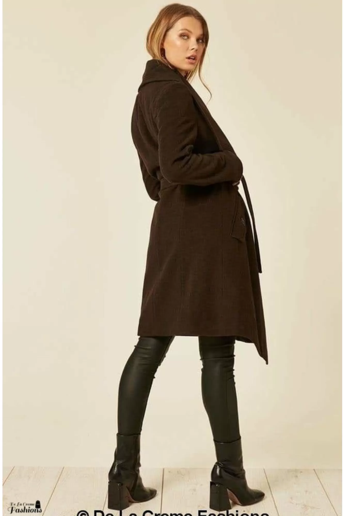 Outerwear^De La Creme Fashions Wool Blend Large Lapel Duster Coat