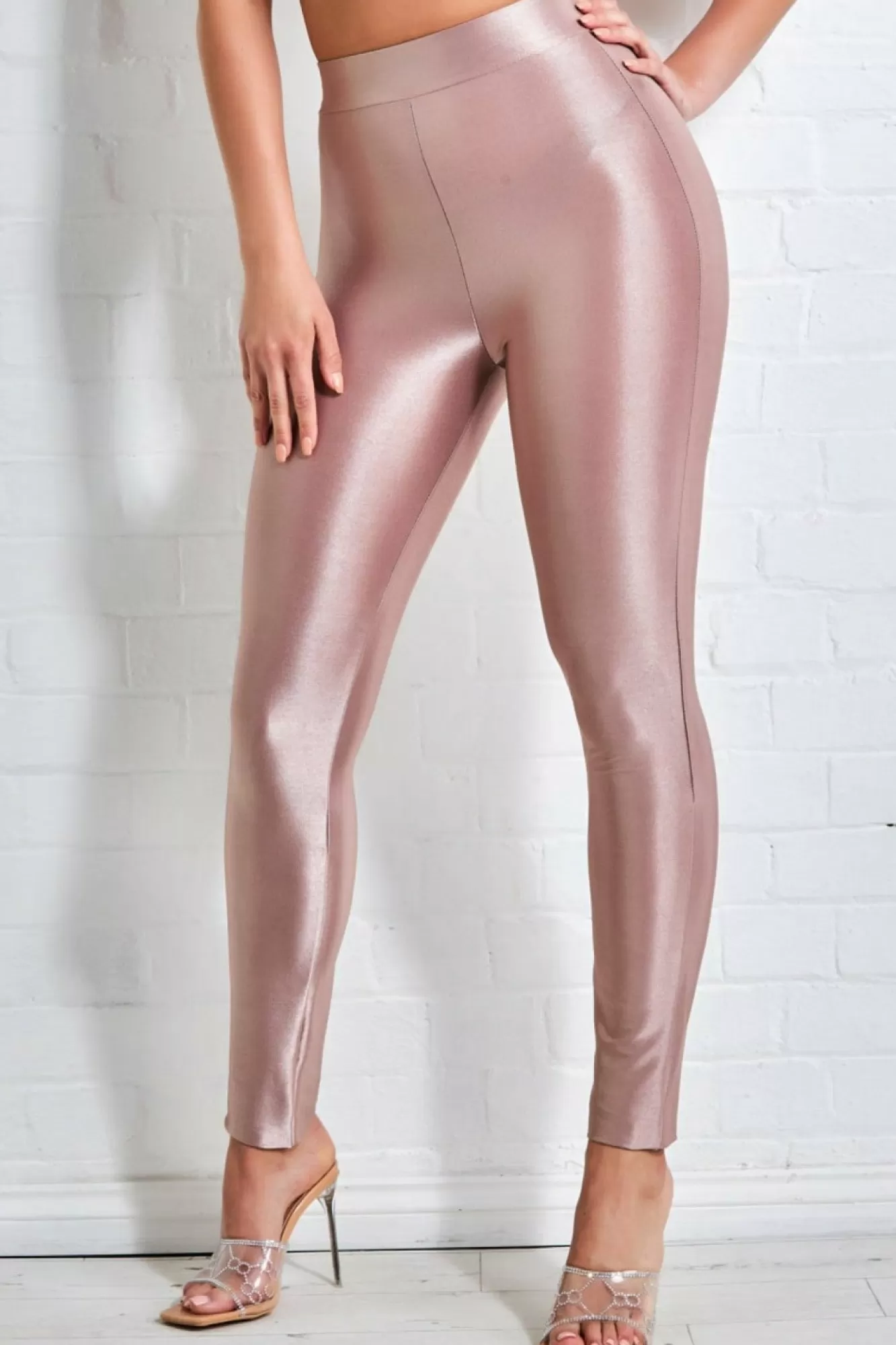 Trousers^* Disco Leggings Champagne