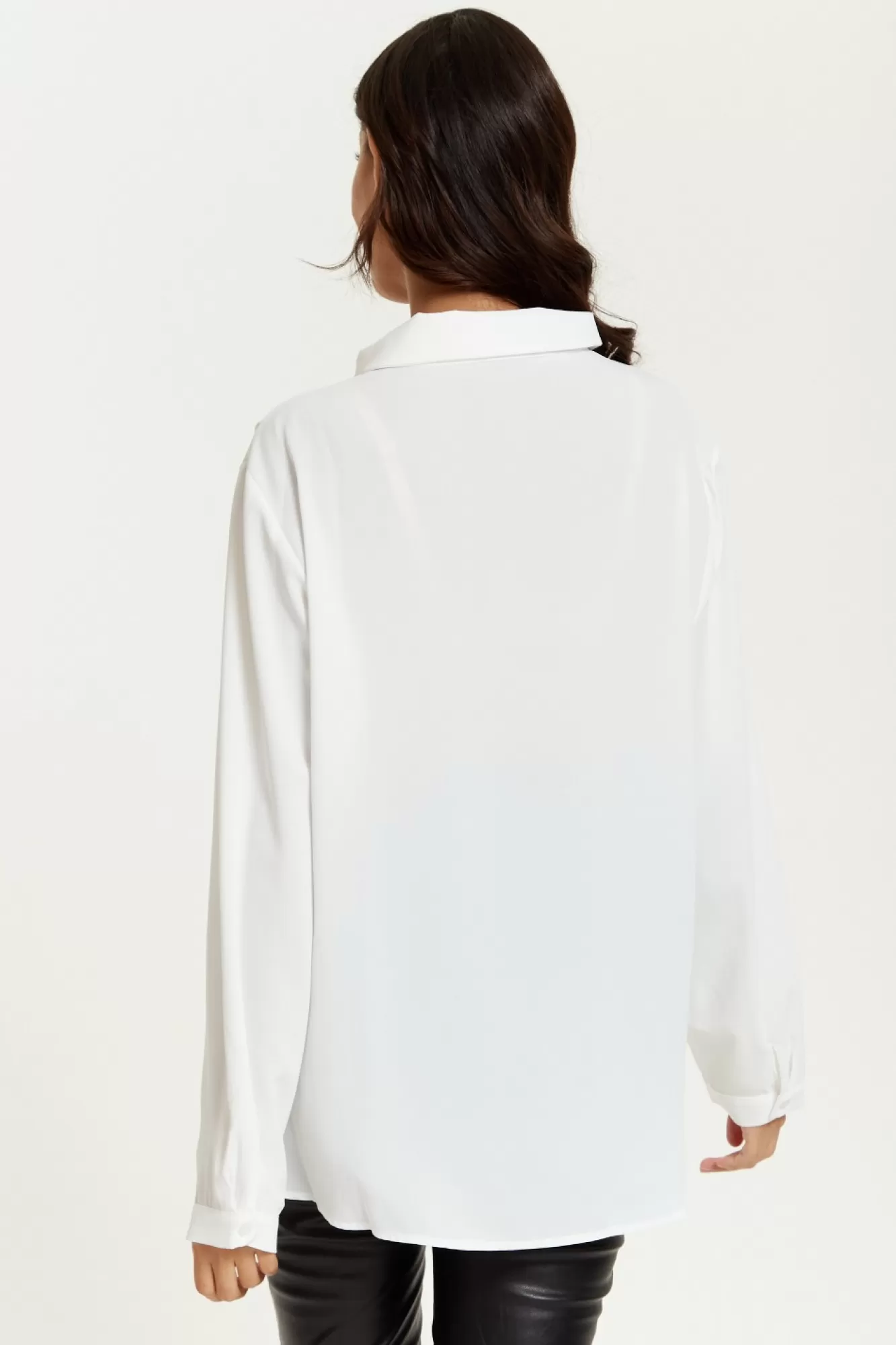 Long Sleeve Tops^Hoxton Gal Relaxed Fit Long Sleeves Shirt Top With Button White